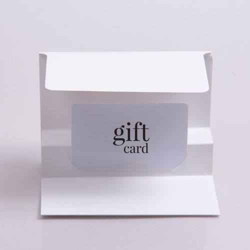 5 x 3-3/8 WHITE ICE GIFT CARD FOLDERS