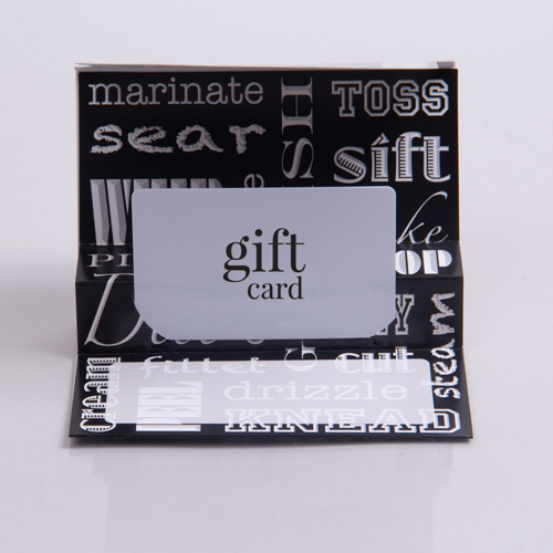 5 x 3-3/8 CHEF'S DELIGHT GIFT CARD FOLDERS