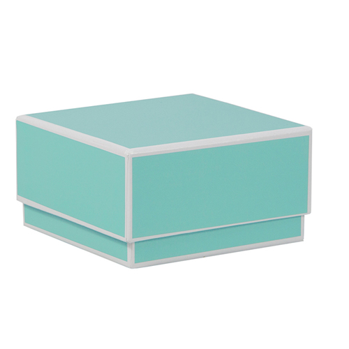 3.5 x 3.5 x 2 BAY BLUE & WHITE JEWELRY BOXES