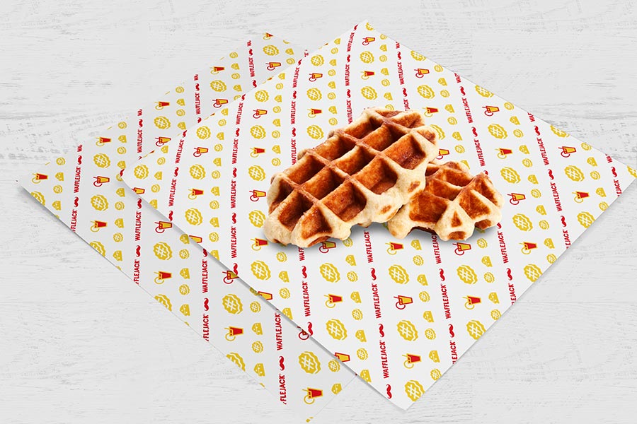 Custom Printed Tray Liner - Waffle Jacks