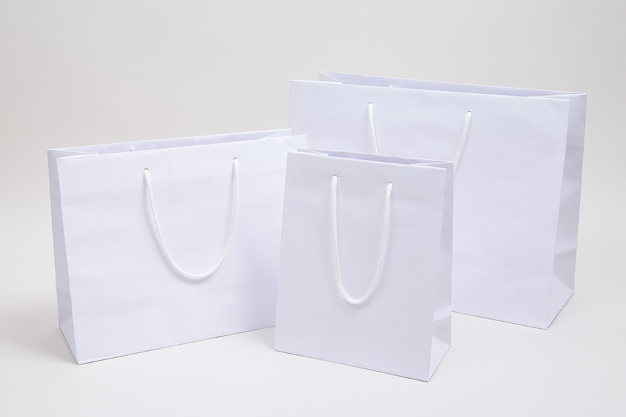 MC - Eurotote Shopping Bags - White Kraft
