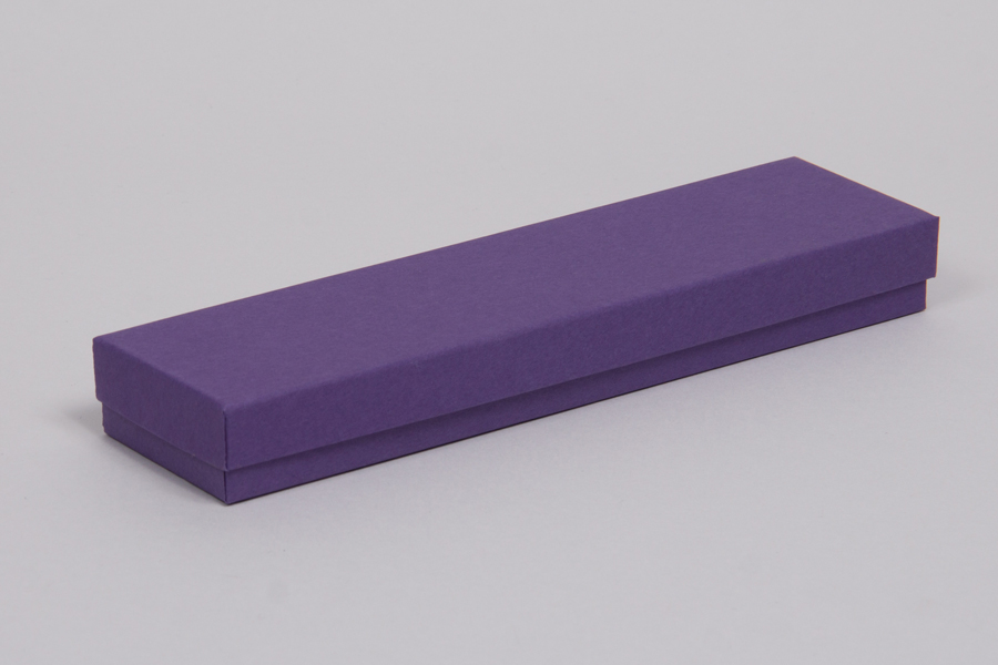 82A Matte Purple Cotton Filled Jewelry Boxes
