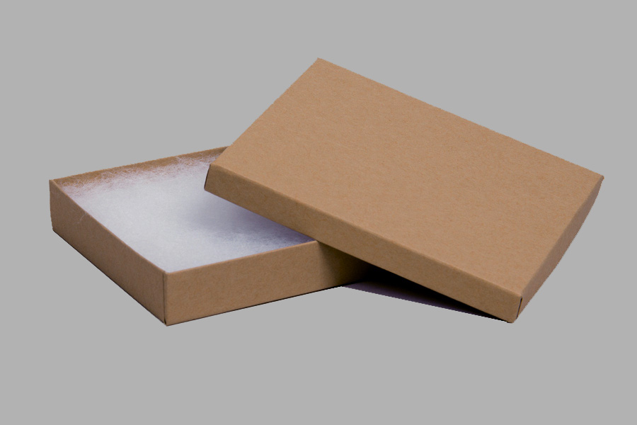 12 White Swirl Cardboard Cotton Filled Jewelry Gift Boxes 8" X 2" X 1" Box 