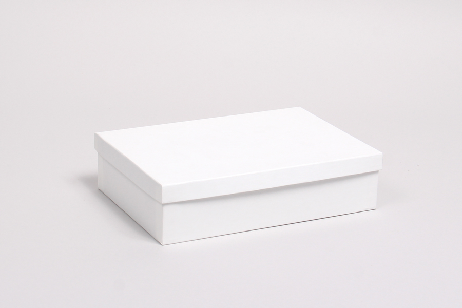 (#85D) 8 x 5-1/2 x 2  WHITE GLOSS JEWELRY BOXES