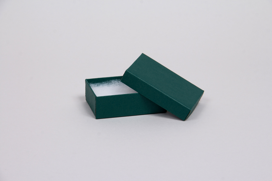 (#11) 1-3/4 x 1-1/8 x 5/8 MATTE DEEP GREEN JEWELRY BOXES