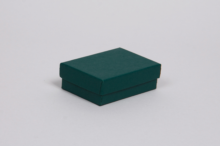 (#32) 3-1/16 x 2-1/8 x 1 MATTE DEEP GREEN JEWELRY BOXES