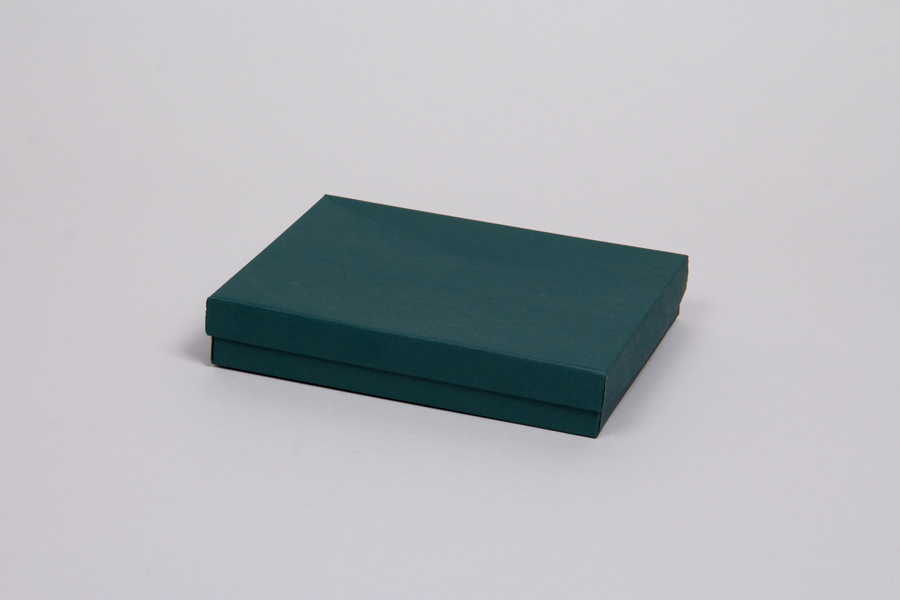 (#53) 5-1/4 x 3-3/4 x 7/8 MATTE DEEP GREEN JEWELRY BOXES