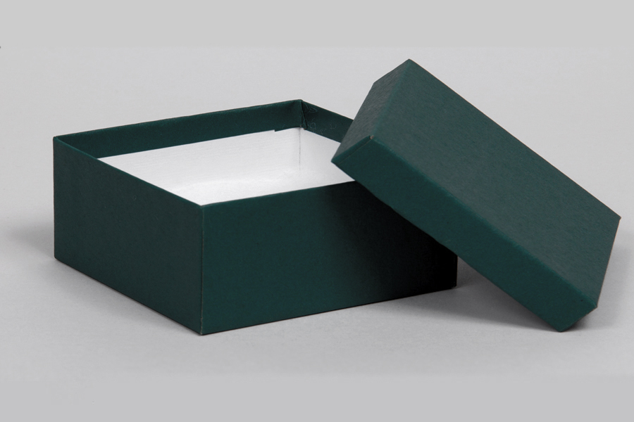 33D Matte Dark Green TwoPiece Jewelry Boxes
