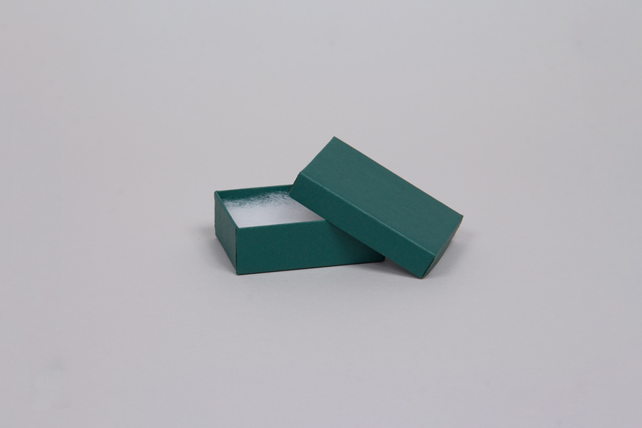 (#21) 2-1/2 x 1-1/2 x 7/8 MATTE TEAL JEWELRY BOXES