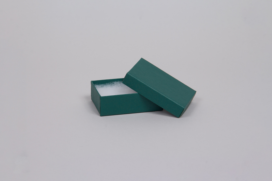 (#21) 2-1/2 x 1-1/2 x 7/8  MATTE TEAL JEWELRY BOXES