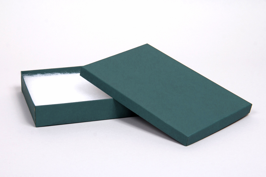 (#85) 8 x 5-1/2 x 1-1/4 MATTE TEAL JEWELRY BOXES