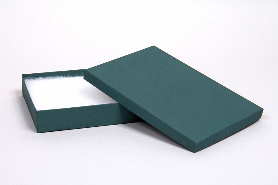 (#85) 8 x 5-1/2 x 1-1/4  MATTE TEAL JEWELRY BOXES