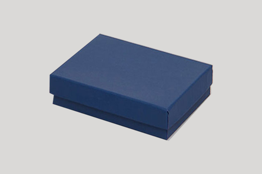 (#32) 3-1/16 x 2-1/8 x 1 MATTE NAVY BLUE JEWELRY BOXES