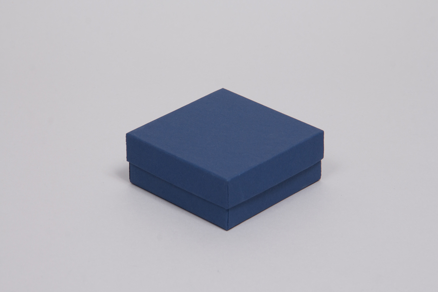 33D Matte Navy Blue TwoPiece Jewelry Boxes