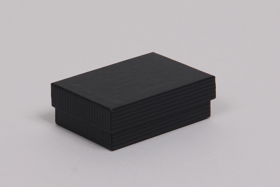 (#32) 3-1/16 x 2-1/8 x 1  BLACK PINSTRIPE JEWELRY BOXES