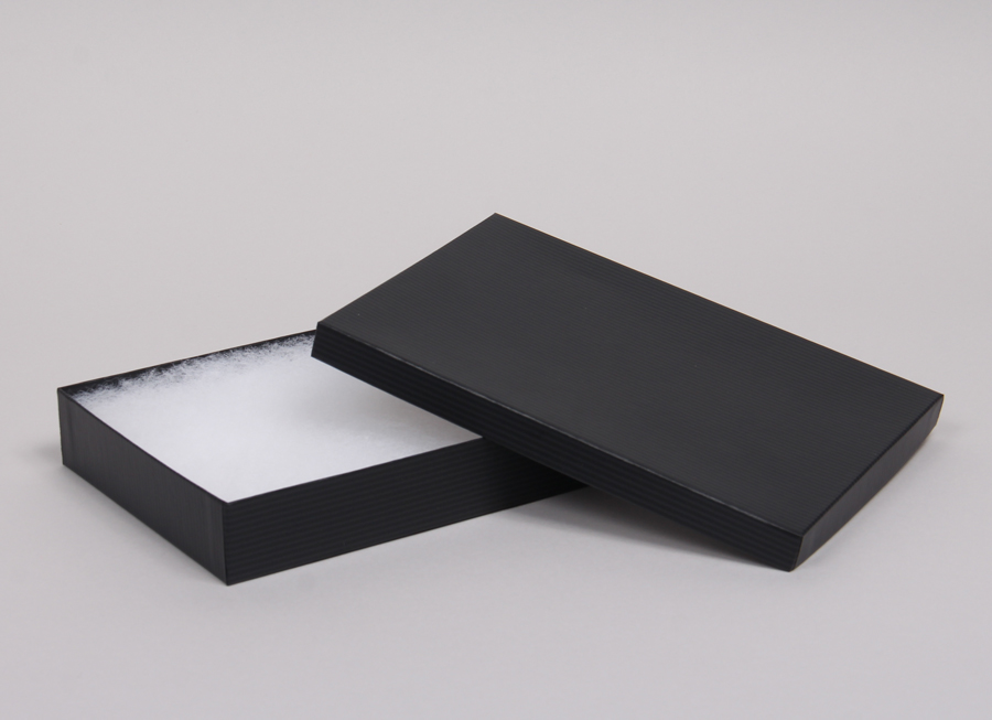 100 Gloss White Cotton Filled Gift Boxes 8" X 2" Jewelry Bracelet Box 