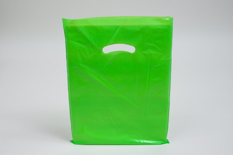 12 x 15 CITRUS GREEN SUPER GLOSS PLASTIC BAGS