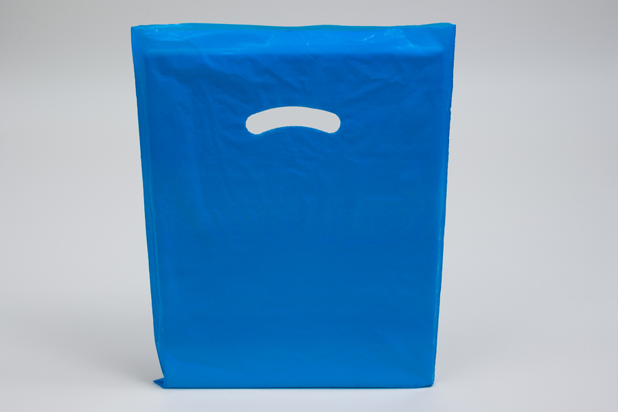 12 x 15 DARK BLUE SUPER GLOSS PLASTIC BAGS