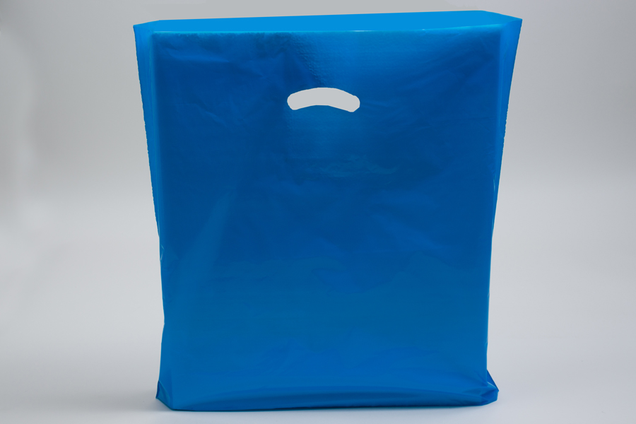 20 x 20 x 5 DARK BLUE SUPER GLOSS PLASTIC BAGS
