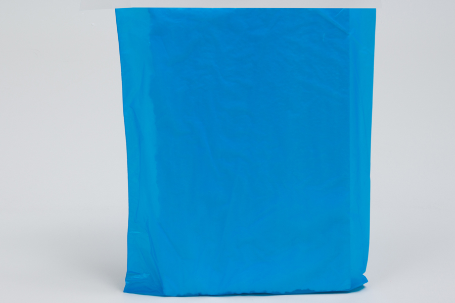 6.5 x 9.5 DARK BLUE SATIN HIGH DENSITY PLASTIC BAGS