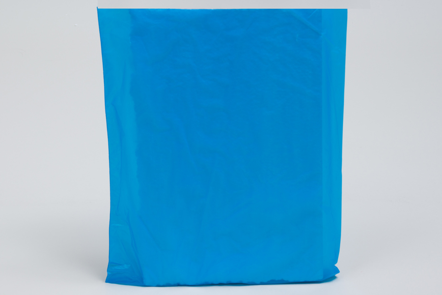 12 x 15 DARK BLUE SATIN HIGH DENSITY PLASTIC BAGS- 0.60 mil