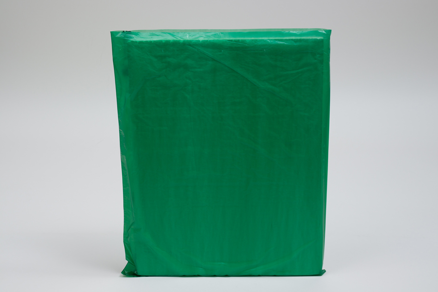 12 x 15 DARK GREEN SATIN HIGH DENSITY PLASTIC BAGS - 0.60 mil