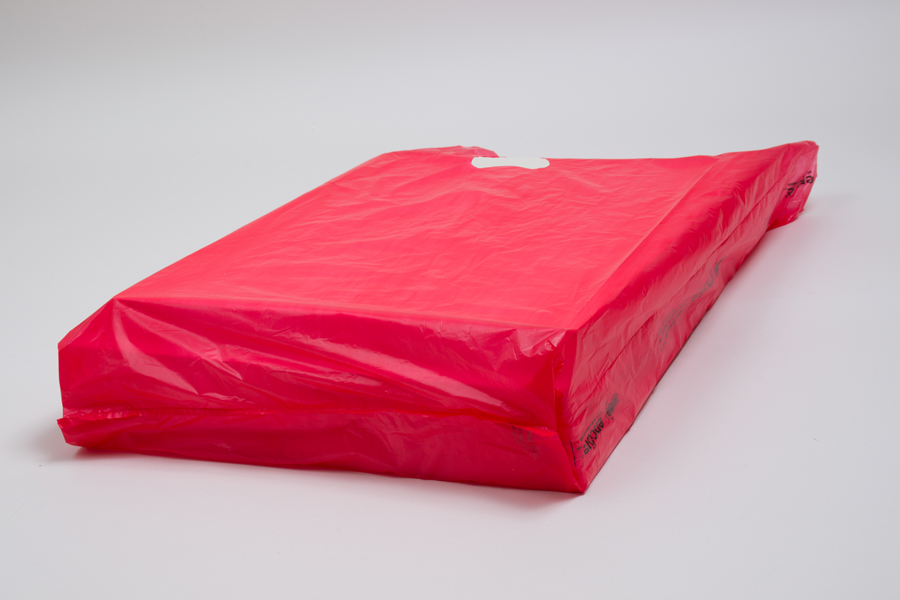 16x4x24 Satin Red High Density Plastic Bags