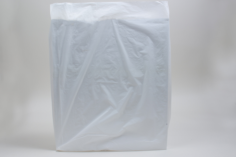 16 x 15 + 6 CITRUS FROSTED SOFT LOOP HANDLE AMERITOTE PLASTIC BAGS - 2.25  mil