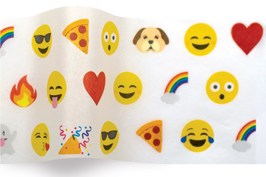 20 x 30 SATINWRAP TISSUE PAPER -  EMOJI