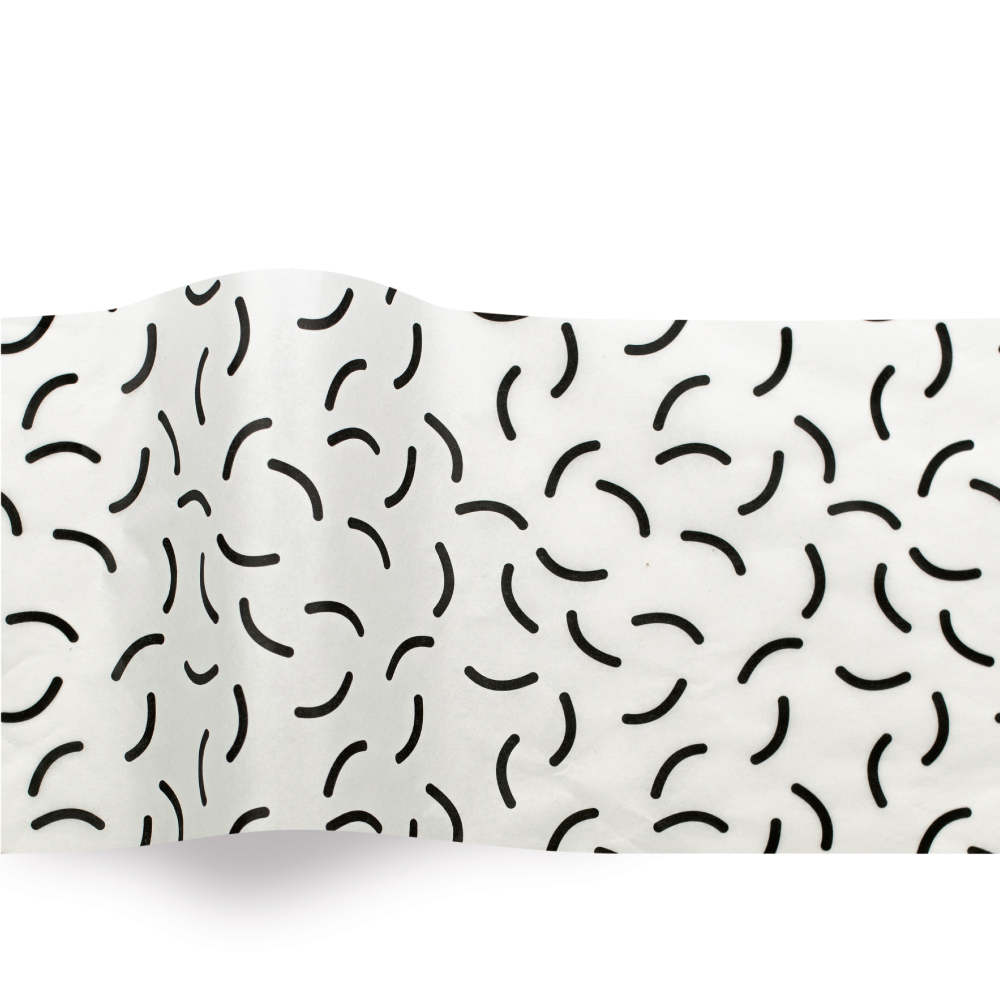 20 x 30 SATINWRAP TISSUE PAPER - SQUIGGLES