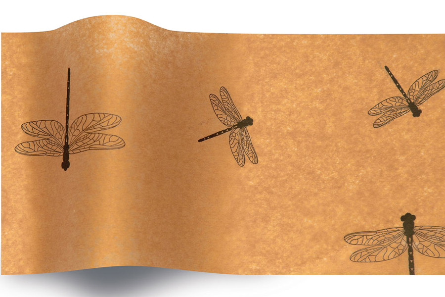 20 x 30 SATINWRAP TISSUE PAPER - DRAGONFLIES