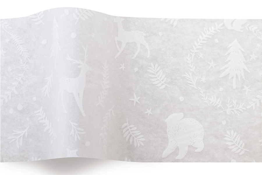 20 x 30 SATINWRAP TISSUE PAPER - WOODLAND CRITTERS