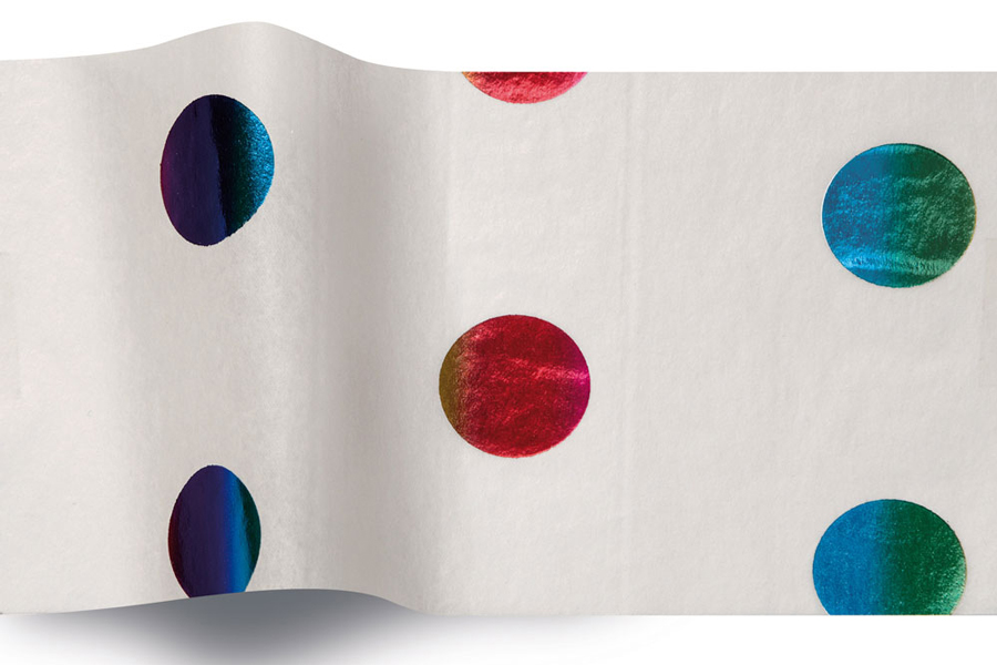 Rainbow Spots Tissue Paper