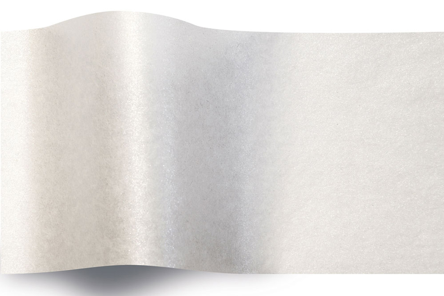 Tissue Paper / 20 Sheets Metallic Silver Tissue Paper 20x30