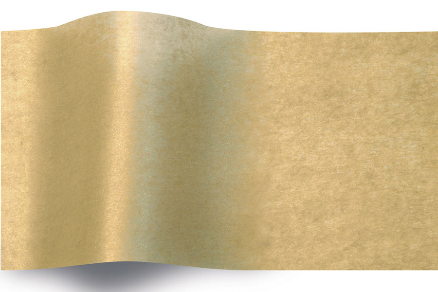 Faux Gold Gradient Metallic Tissue Paper