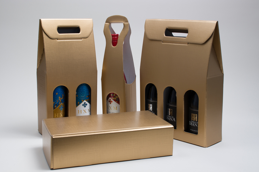 MC - Wine Packaging - Gold Linen