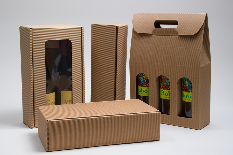 MC - Wine Packaging - Ribbed Tawny Kraft