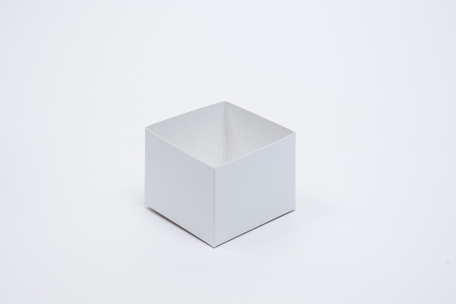 4 x 4 x 3 WHITE GLOSS HI-WALL GIFT BOX BASES *LIDS SOLD SEPARATELY*