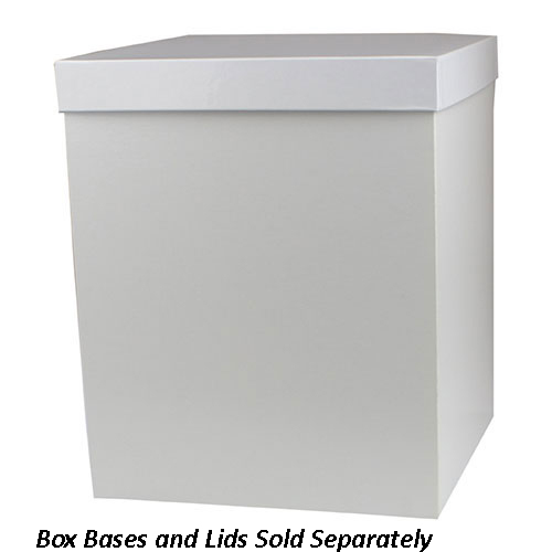 10 x 10 x 12 WHITE GLOSS HI-WALL GIFT BOX BASES *LIDS SOLD SEPARATELY*