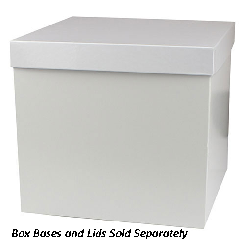 10 x 10 x 6 WHITE GLOSS HI-WALL GIFT BOX BASES *LIDS SOLD SEPARATELY*