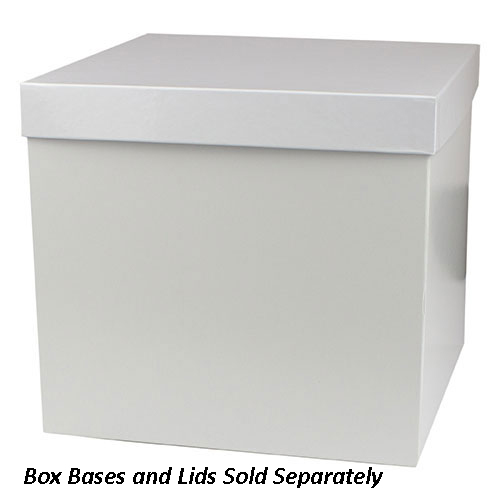 10 x 10 x 6 WHITE GLOSS HI-WALL GIFT BOX BASES *LIDS SOLD SEPARATELY*