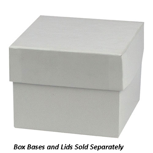 4 x 4 x 3 WHITE GLOSS HI-WALL GIFT BOX BASES *LIDS SOLD SEPARATELY*