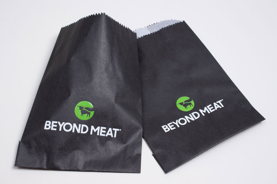 Custom printed glassine take-out bags - Beyond Meat