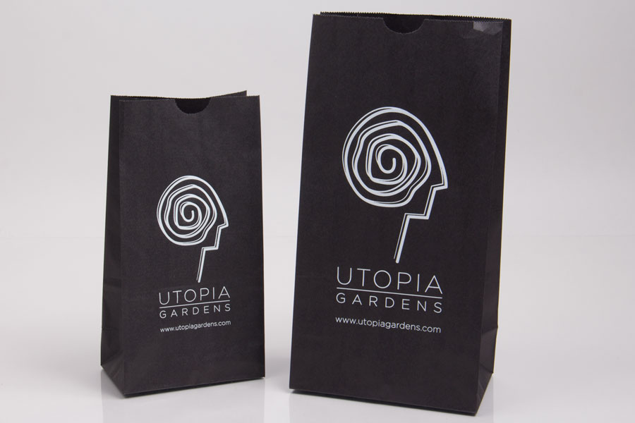 Semi-Custom Printed Printed Paper SOS Bags - Utopia Garden