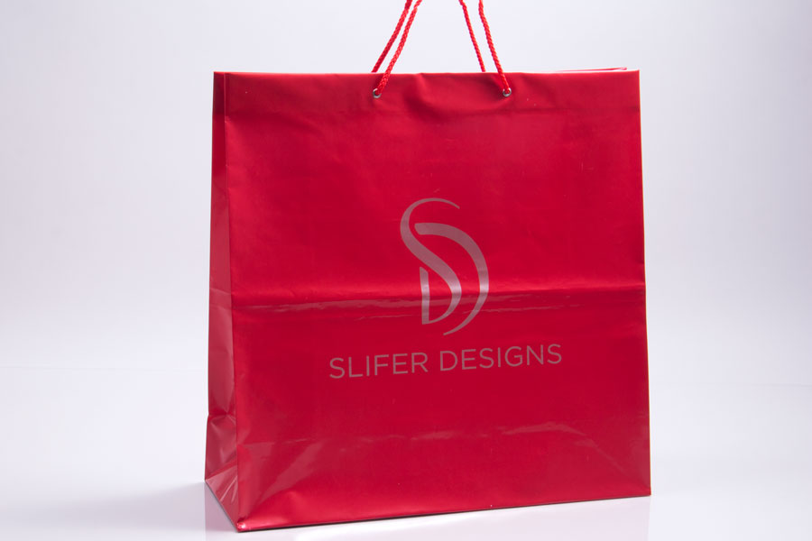 Custom Printed Plastic Shopping Bag - Slifer Designs