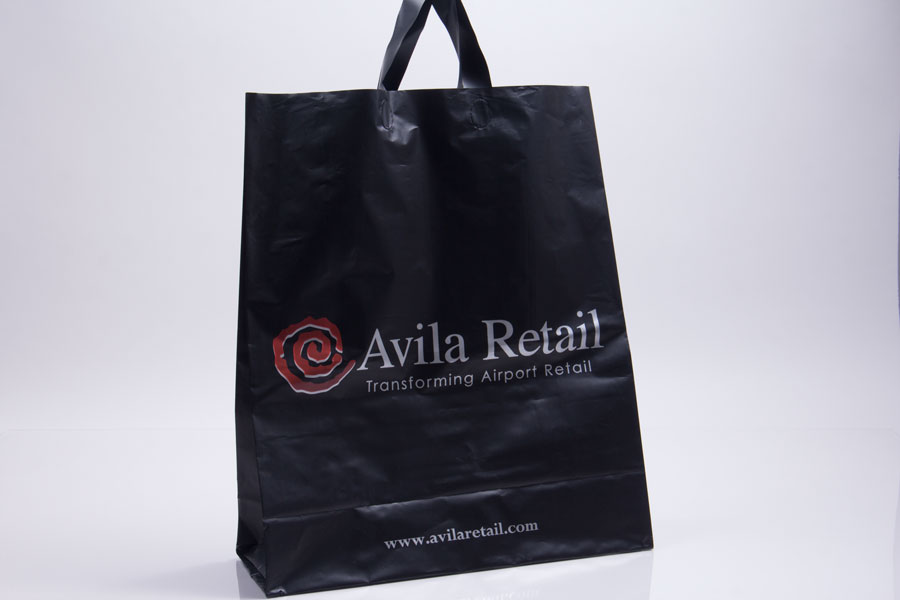 Custom Printed Plastic Shopping Bag - Avila Retail