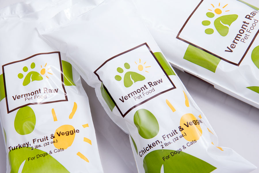 Custom Printed Plastic Merchandise Bags - Vermont Raw Pet Food