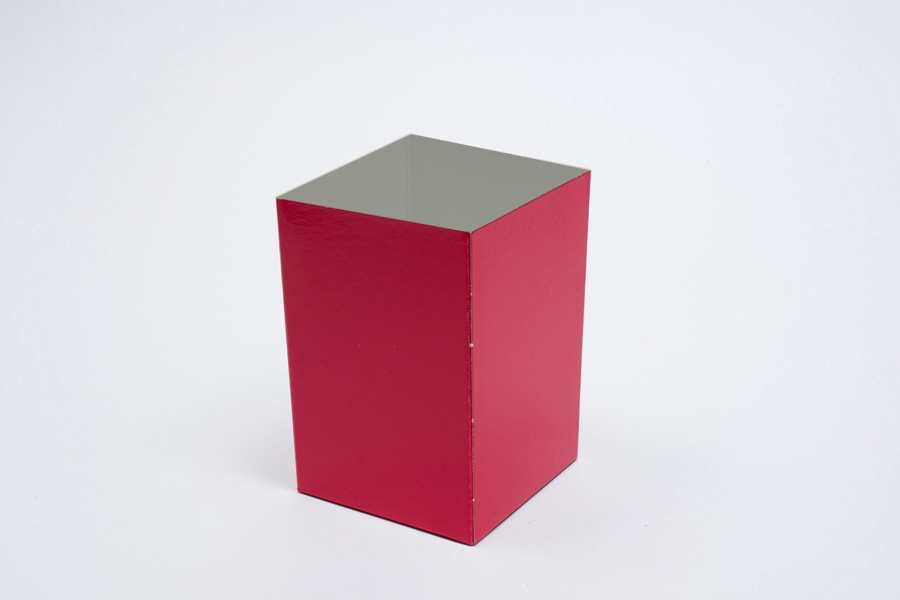 4 x 4 x 6 RED GLOSS HI-WALL GIFT BOX BASES *LIDS SOLD SEPARATELY*