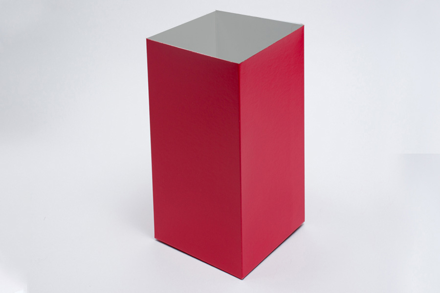 6 x 6 x 9 RED GLOSS HI-WALL GIFT BOX BASES *LIDS SOLD SEPARATELY*