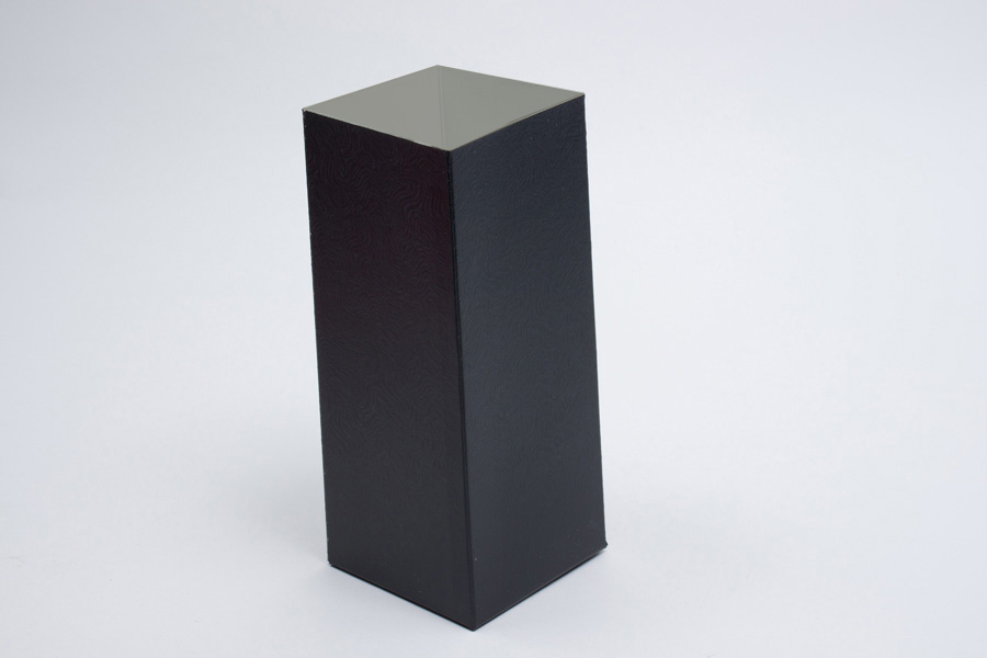 4 x 4 x 9 BLACK SWIRL HI-WALL GIFT BOX BASES *LIDS SOLD SEPARATELY*